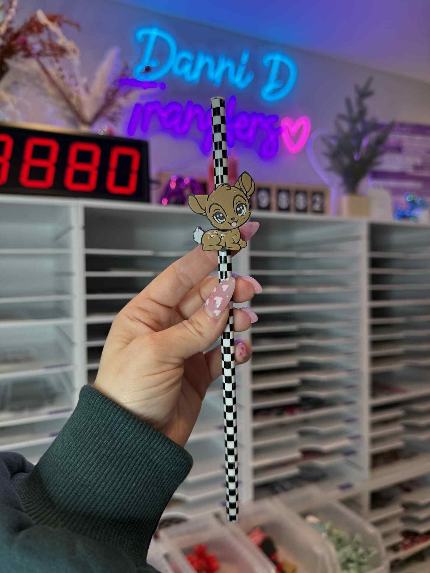 Baby Deer Straw Topper