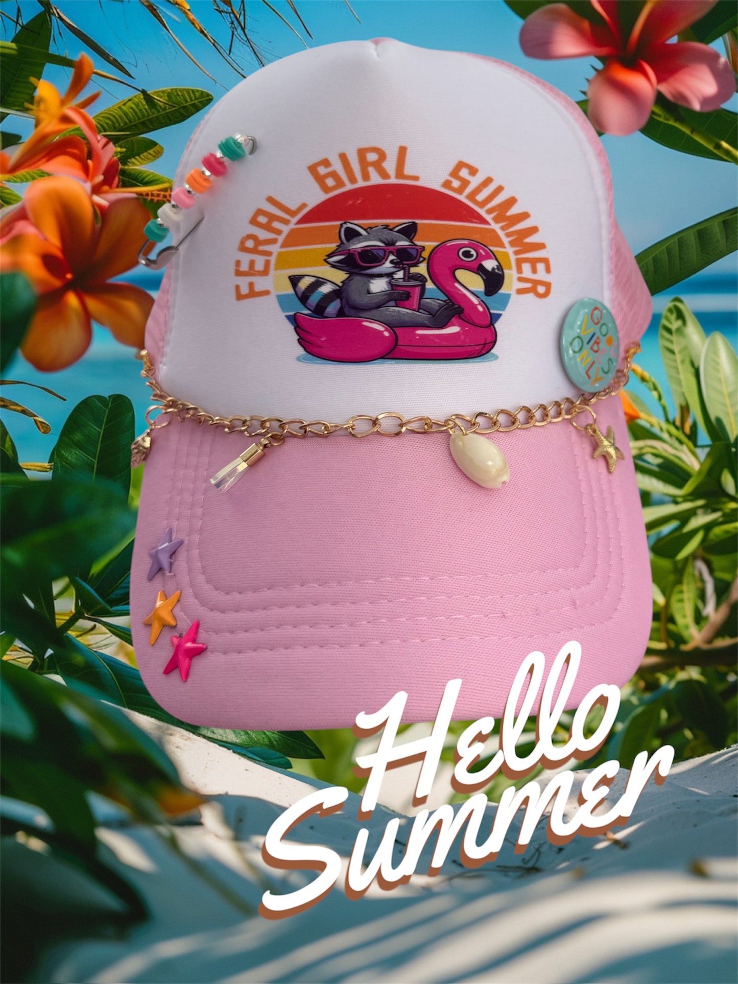 Feral Girl Summer Trucker Hat