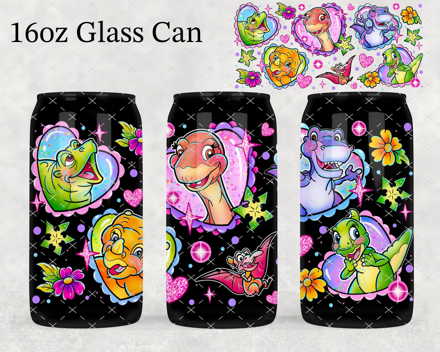 Land Before Time UV DTF Wrap