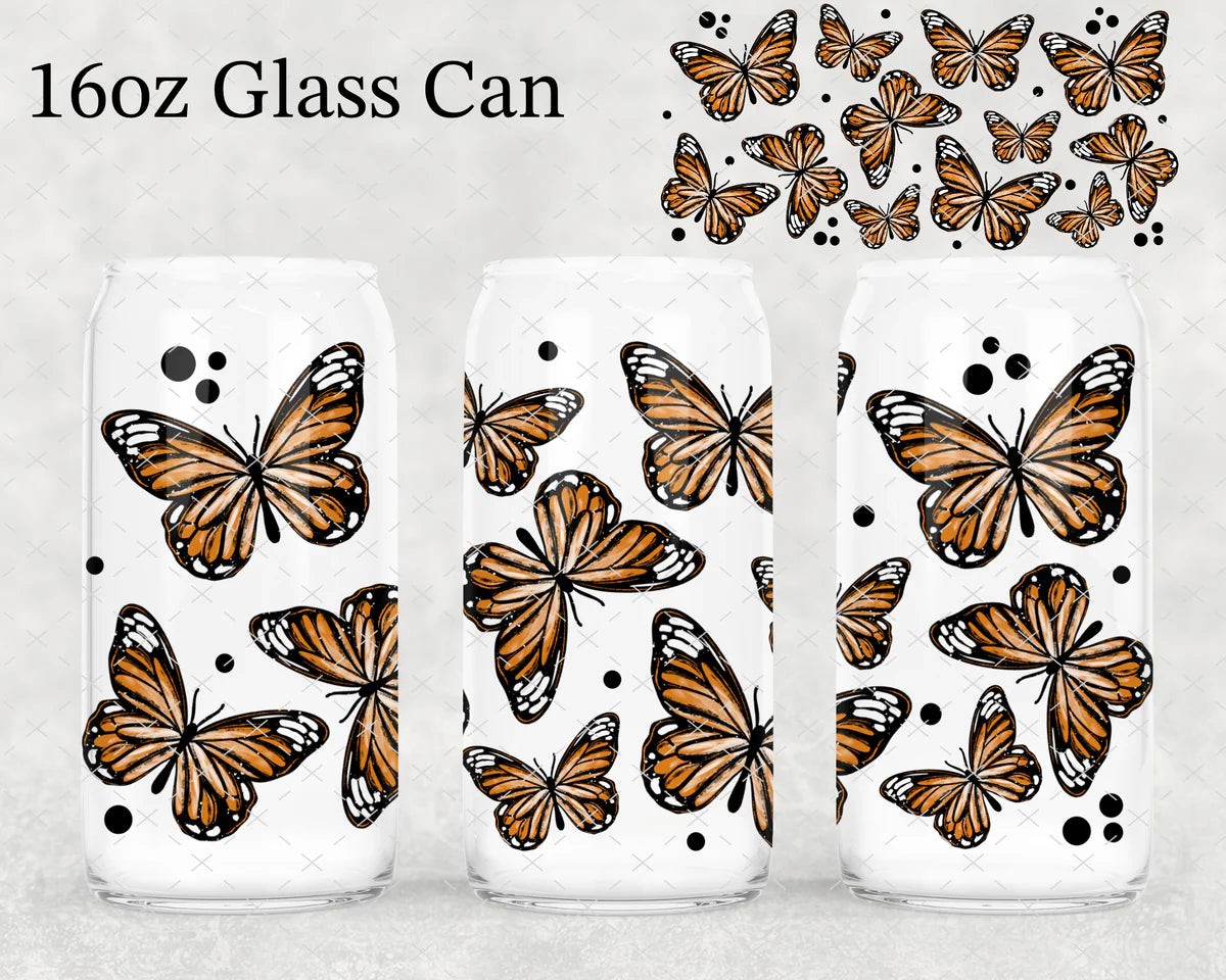 Monarch Butterflies UV DTF Wrap