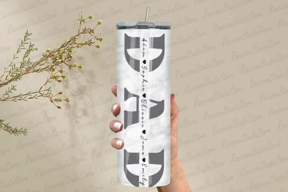 Dad 20 Oz Tumbler W/ Pictures