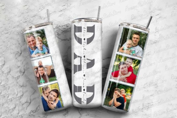 Dad 20 Oz Tumbler W/ Pictures