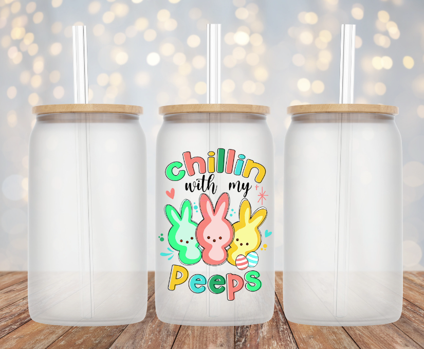 Easter Libbey Glass Can