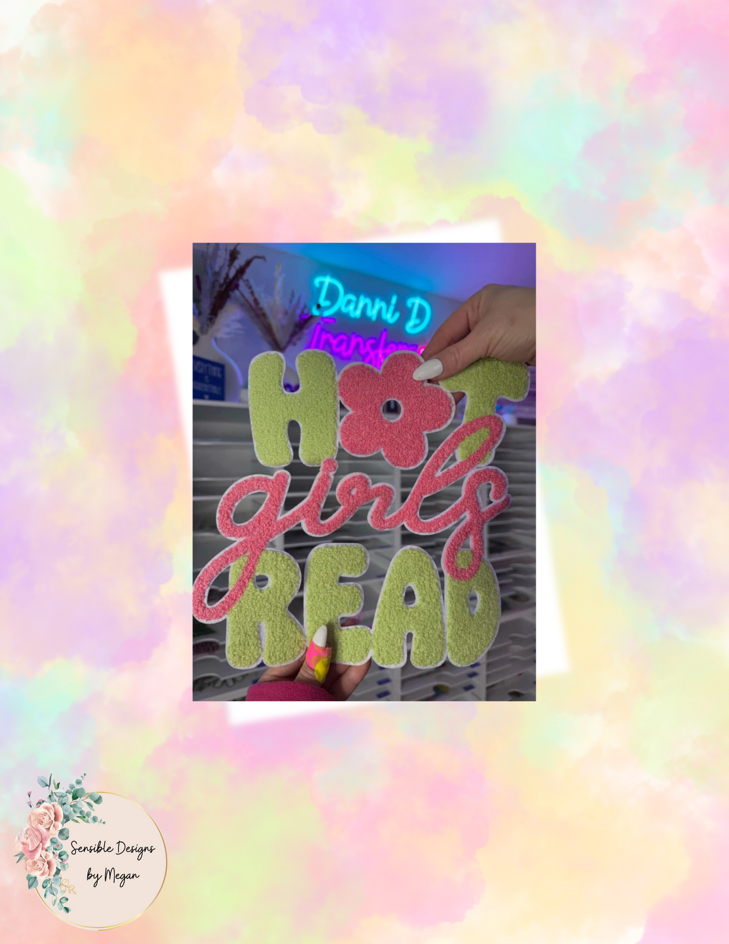 Hot Girls Read Chenille Patch