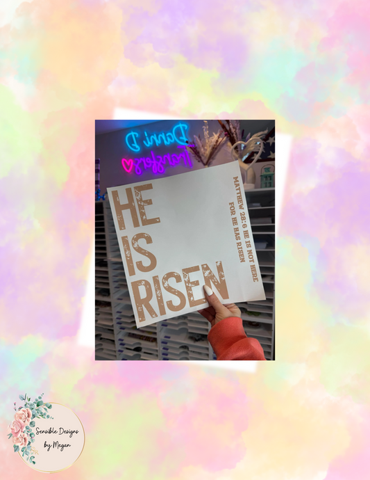 He Is Risen w/ Sleeve Screen Print