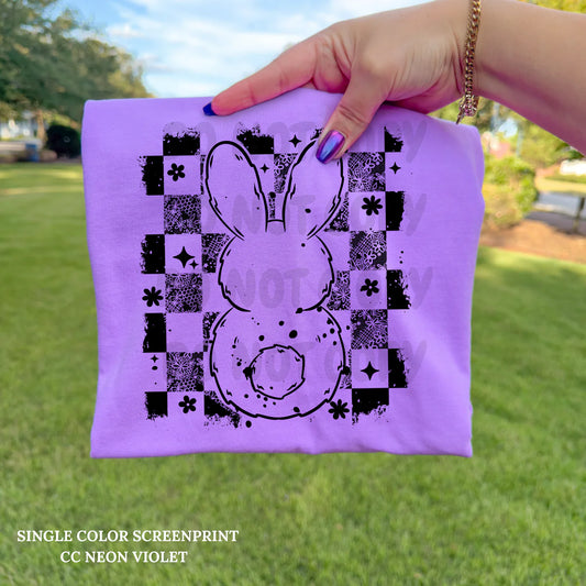 Bunny Outline Black Ink