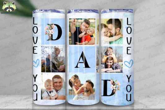 Dad 20 Oz Tumbler W/ Pictures