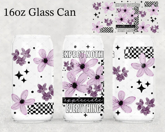 Expect Nothing UV DTF Wrap