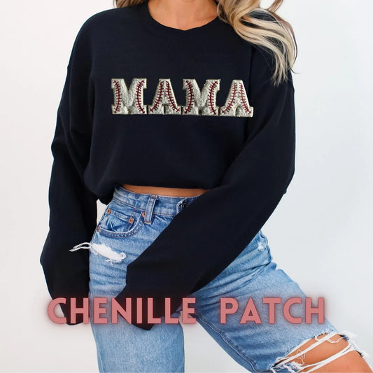 Baseball/Softball Mama Chenille Patch