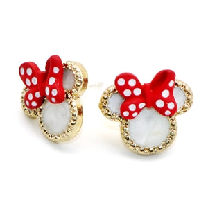 Girly Mouse Stud Earrings