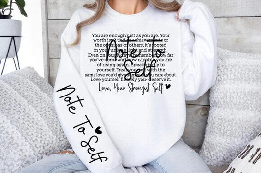 Note to Self - Mental Health Awareness