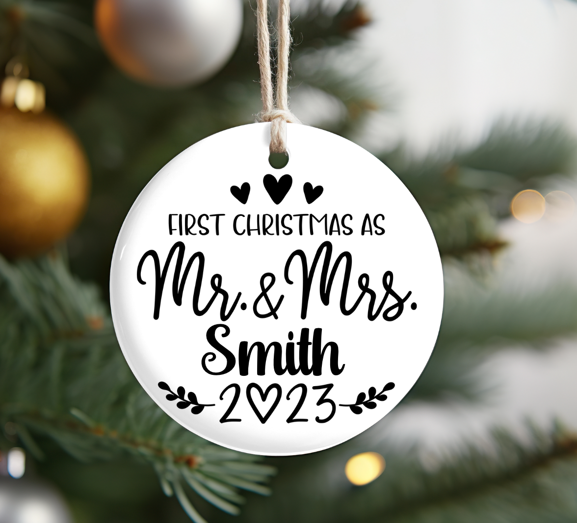 First Married Christmas Ornaments