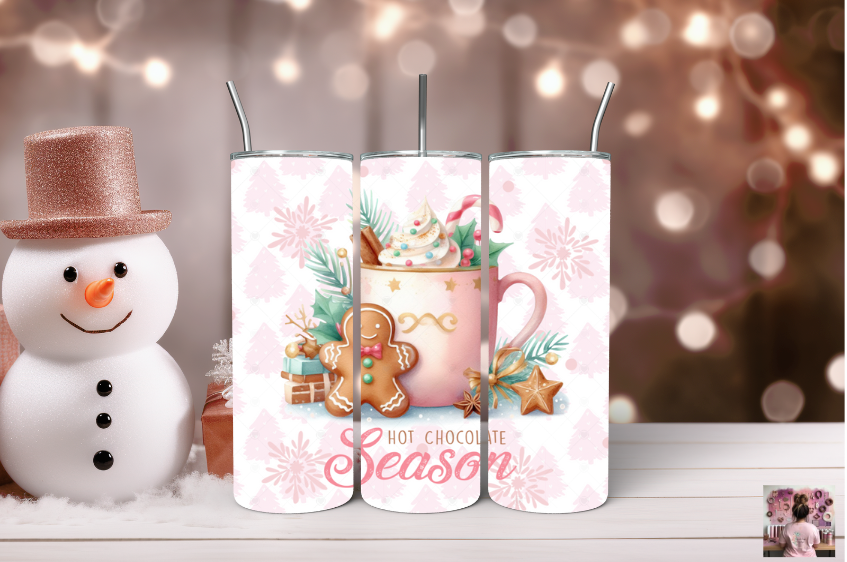 Pink Christmas Hot Chocolate Season 20 oz