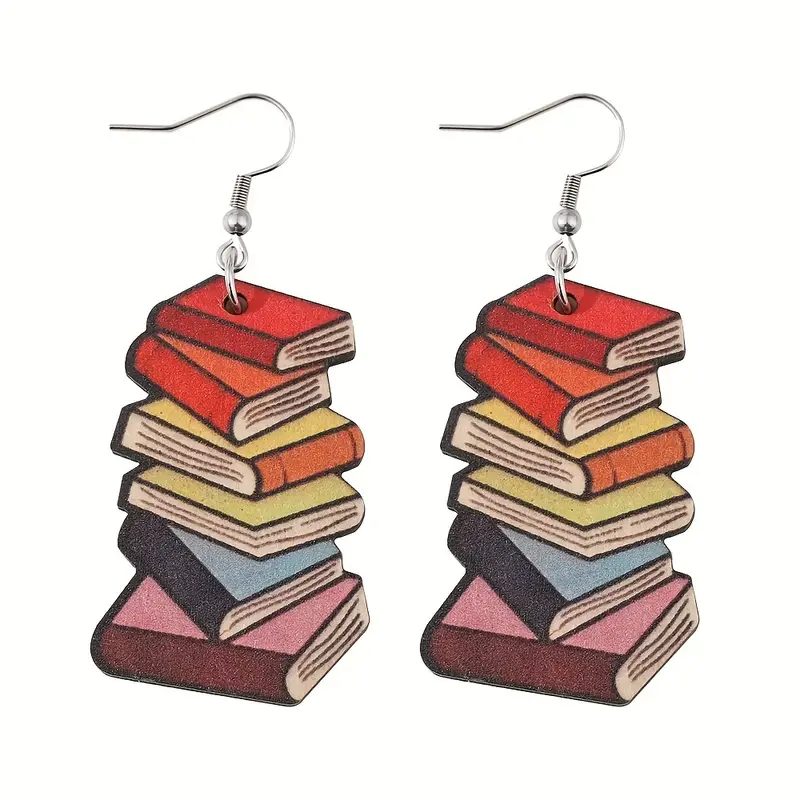 Book Stack Earrings